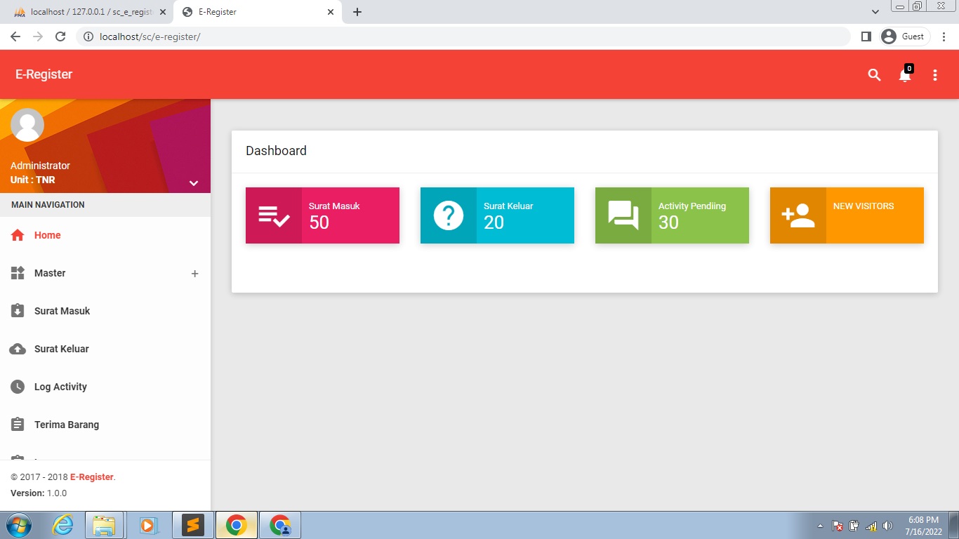 Aplikasi Pencatatan Surat Masuk dan Surat Keluar Dengan CodeIgniter 3